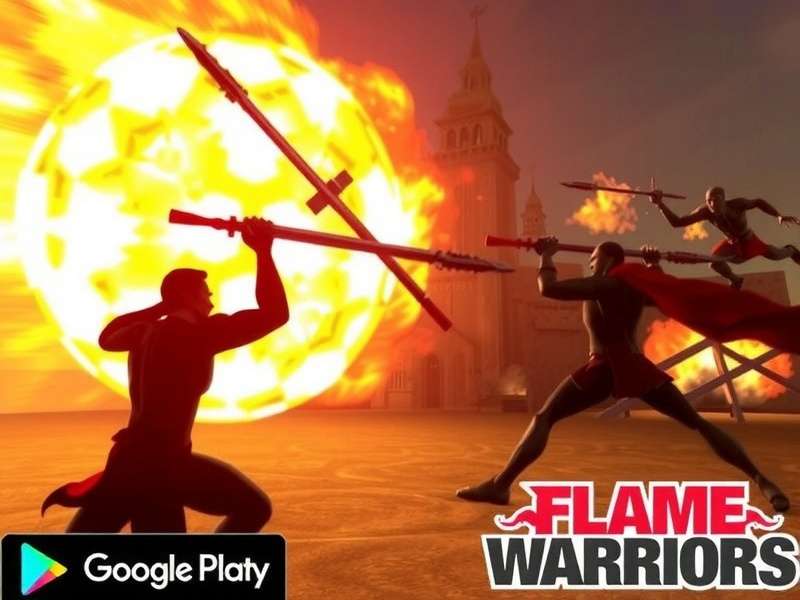 Intense Battle in Flame Warriors Clash Flame Warriors Clash Combat Scene